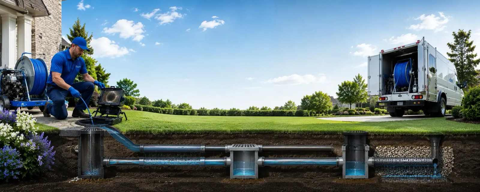 Outdoor drain cleaning information for New Town, ND